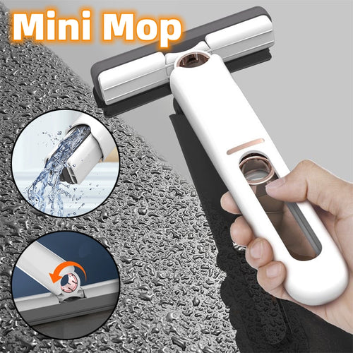 Hands-Free Self-Wringing Mini Mop – Easy Floor & Home Cleaning Tool