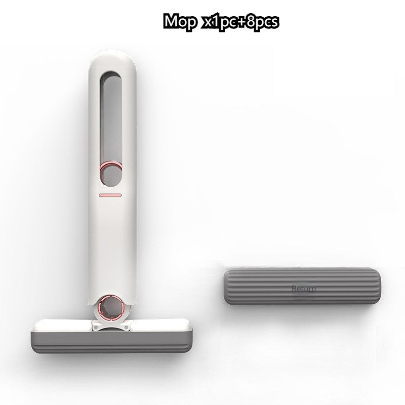 Hands-Free Self-Wringing Mini Mop – Easy Floor & Home Cleaning Tool