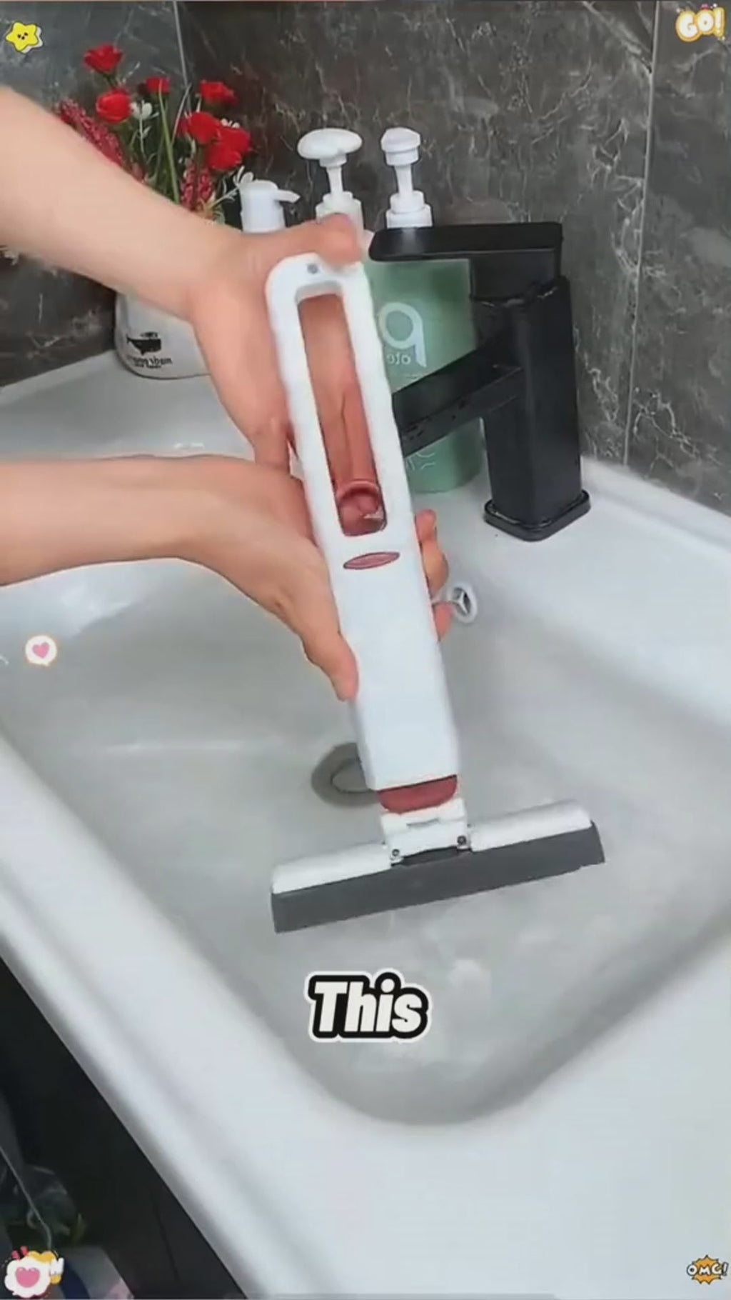 Hands-Free Self-Wringing Mini Mop – Easy Floor & Home Cleaning Tool